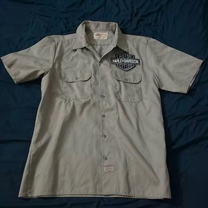 Dickies Harley Davidson Patched Shirt Vintage size XL